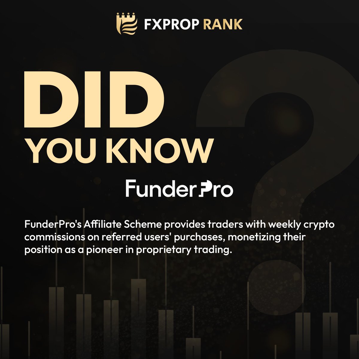fxproprank's tweet image. Did you know? 🫣
FunderPro&apos;s Affiliate Scheme provides traders with weekly crypto commissions on referred users&apos; purchases, monetizing their position as a pioneer in proprietary trading.
#DidYouKnow #FunderPro #Trading #Forex