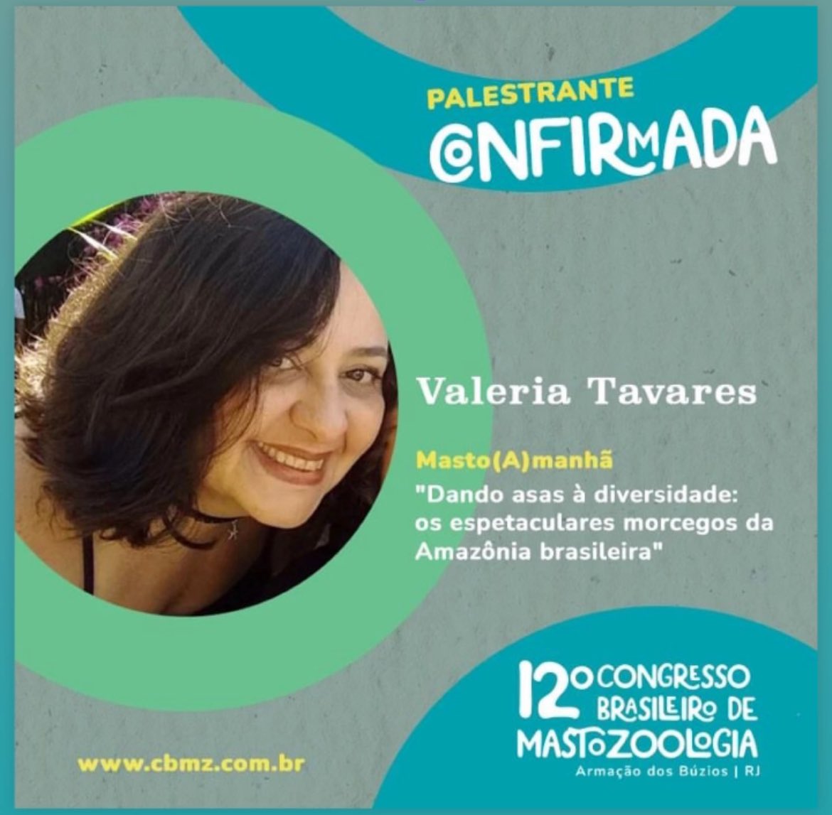 “Giving wings to diversity: the spectacular bats of the Brazilian Amazon” - as part of the great upcoming 12 Congresso Brasileiro de Mastozoologia, Búzios, RJ, late September! <a href="/SBMastozoologia/">SBMz</a>