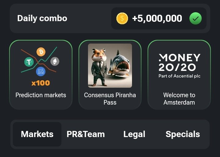 hamsterkombat4's tweet photo. Today's Kombo
👬,❤️,🔄,📝 with your referral link is= to get more friends.
#hamsterkombat #hamsternews #hamstertoken #crypto #cryptocurrency #cryptoupdates #cryptocurrencynews #bitcoin #etf #notcoin #financialcrime #investing #riskmanagement #digitalassets #fraudpreven https://t.co/FlVANEh0x9