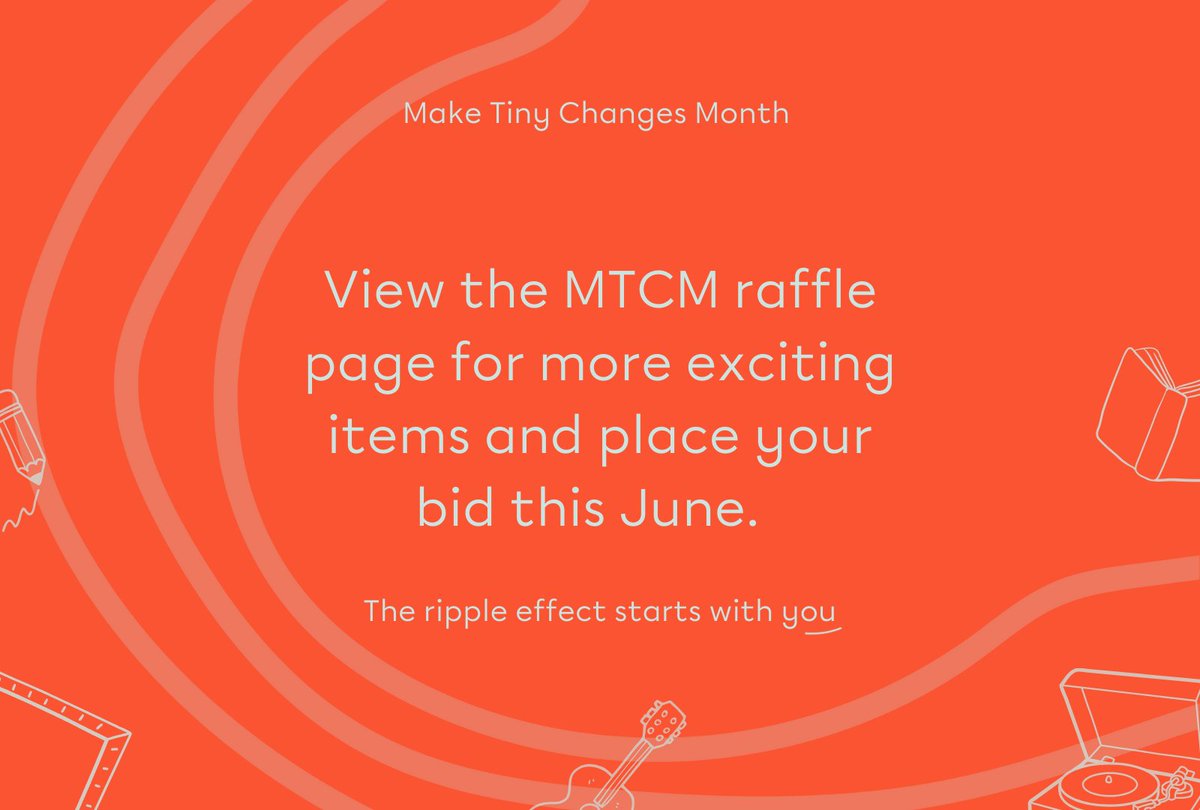 tinychanges's tweet photo. @mogwaiband @regularmusicuk @Summerhallery @junkbox @rockactionrecs Entry starts from as little as £10, every penny of which will go towards helping young minds feel better here in Scotland, so pick up a ticket and start that ripple effect today.
Thank you to everyone who kindly donated to the raffle.
The ripple effect starts with you. #MTCM https://t.co/kHuhepiyPm