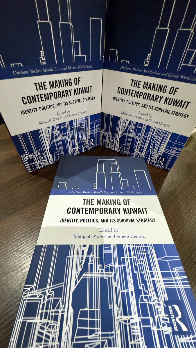 Profmzweiri's tweet photo. #officially it is out. 📚📚🎉🎉#New_Book. #kuwait. #contemporarygulfstate_series.
Founder. @Profmzweiri.
https://t.co/r8MWVK4FAX. @SinemCngz
Dr. Ghanim Al Najjar (@GhanimAlnajjar)
Dr. Abdulrahman Al Ebrahim
Dr. Meshari Hamad Al Ruwaih
Dr. Hamad Al Bloshi (@Hamad_Albloshi)
Dr. Tahani Al Terkait (@ms_nani13)
Dr. Muhammed Yaghi
Dr. Muyassar Suleiman
Dr. Clemens Chay (@SinGulfura)
Dr. Nikolay Kozhanov (@KozhanovNikolay)
Dr. Kristian Ulrichsen (@Dr_Ulrichsen)
Dr. Courtney Freer (@courtneyfreer)
Giorgio Cafiero(@GiorgioCafiero)
Great thanks and appreciation to the esteemed contributors. 🙏🏻🙏🏻