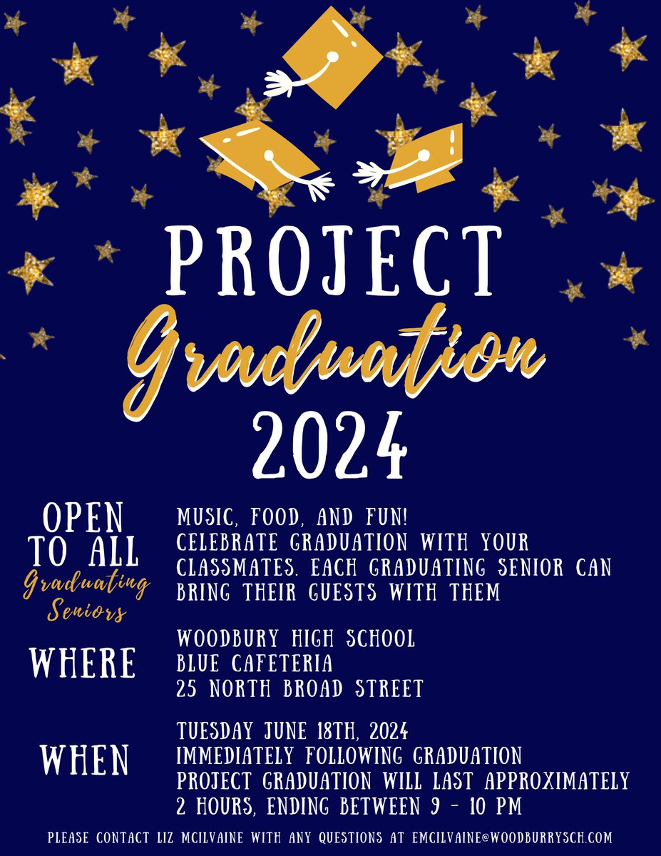 WoodburyCitySch's tweet image. Check out the information regarding #projectgraduation on June 18th at @woo_1902 .