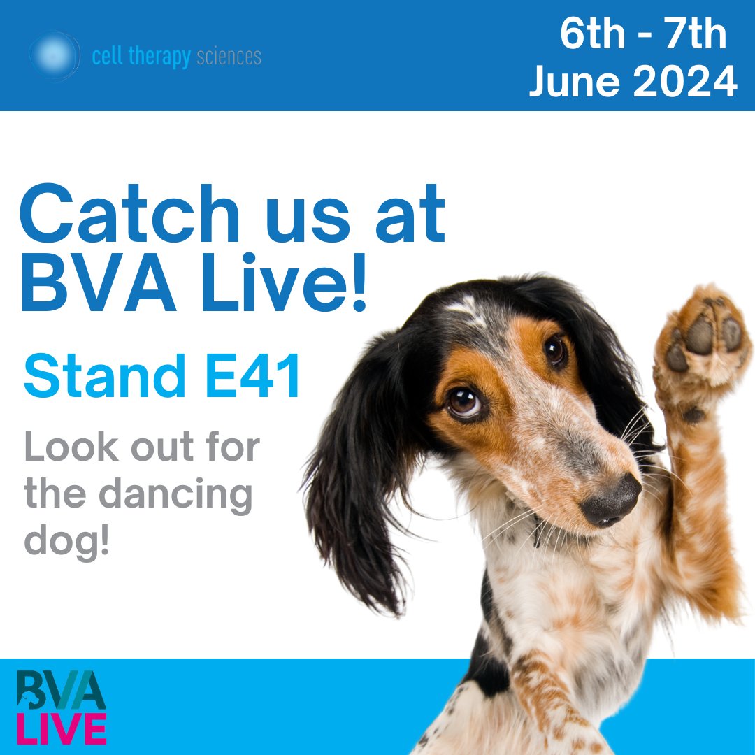 Are you attending BVA Live tomorrow? We hope to see you there!

We will be exhibiting at the show at stand E41 on both days. Keep an eye out for our dancing dog banner near the main catering area.

<a href="/britishvets/">BritishVets</a>