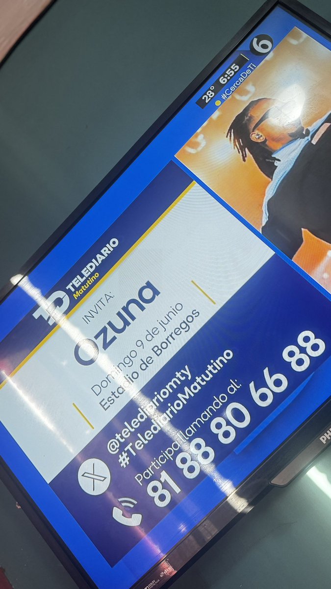 Ietzavely's tweet photo. @telediariomty 
#telediariomatutino
#ozuna https://t.co/Ql6ZvUkGFC