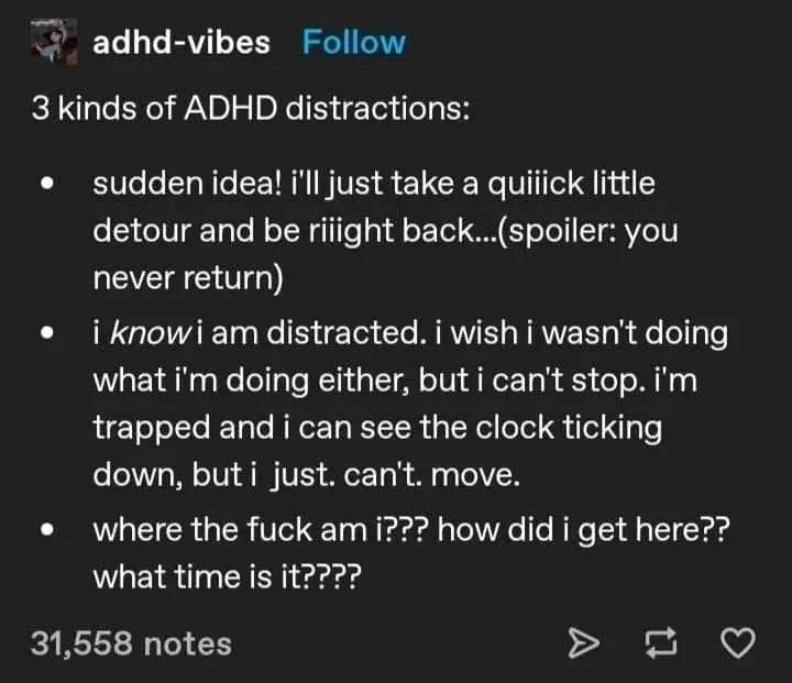 ADHD Memes (@adhdforreal) on Twitter photo 