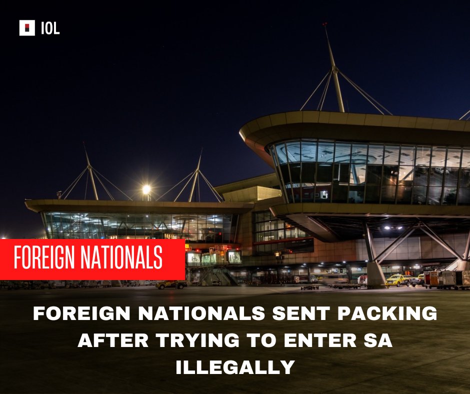 IOL's tweet image. Twenty-five foreign nationals who tried to enter South Africa via Gauteng's OR Tambo International Airport (Ortia) this week, have been sent back home.
#foreignnationals #IllegalEntry iol.co.za/news/crime-and…