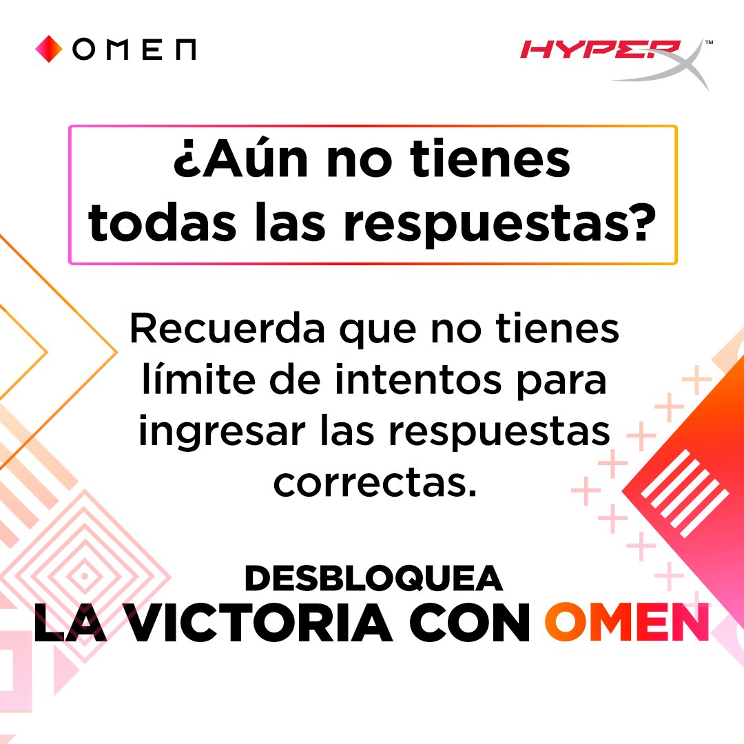 Si necesitas refuerzos, consulta las fuentes para obtener la información faltante.🧩 Entra a hp.com/mx-es/gaming.h…, contesta correctamente y juega por el premio semanal.🎯