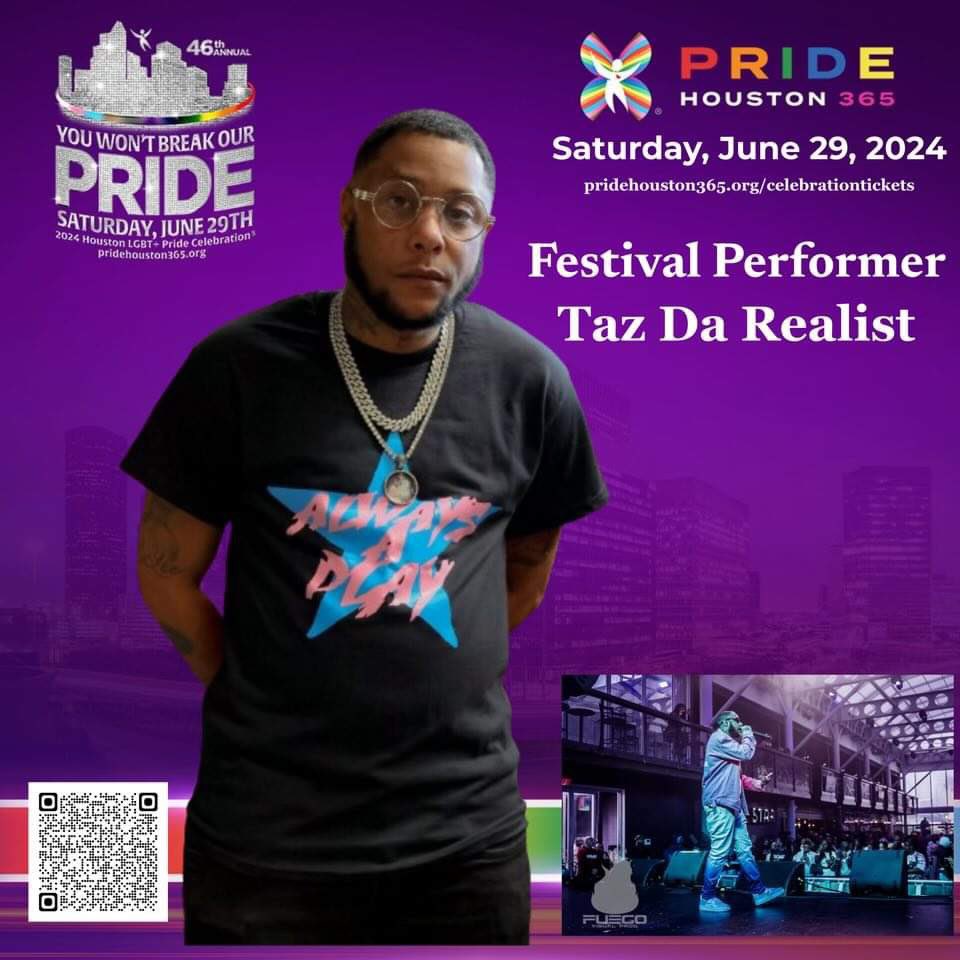 DaRealistNBG's tweet photo. If yall popping out for Houston pride I’ll be hitting that stage June 29th 🫡 https://t.co/eZREVv2qRz