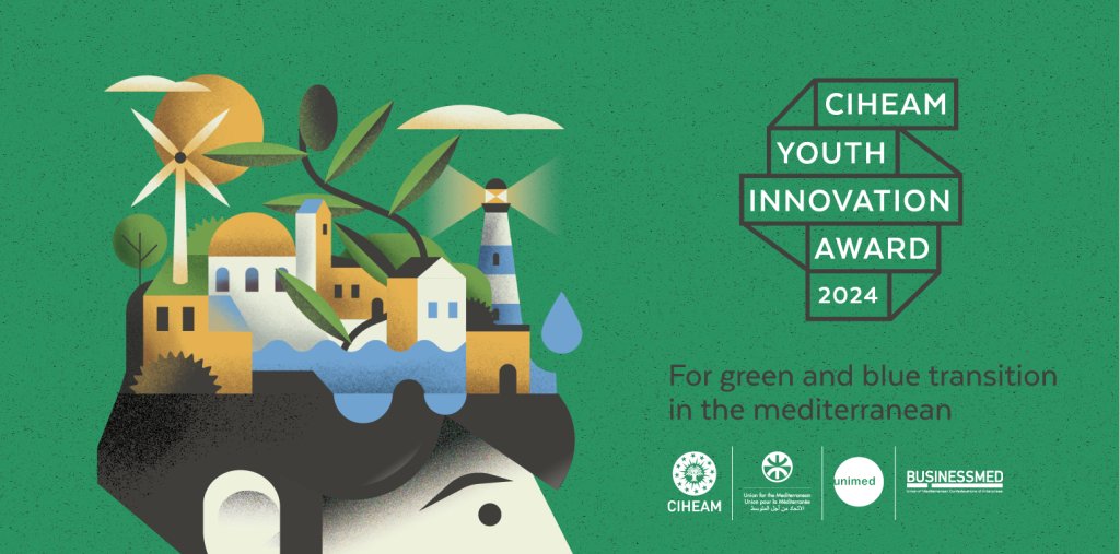 The call for @CIHEAM Youth Innovation Awards is out! 🌿🌊 If you have a green or blue transition solution for sustainable food systems, this is your chance! 🏆 Supported by UNIMED, @UfMSecretariat, & @BUSINESSMED Discover more 👉 shorturl.at/tr7EY