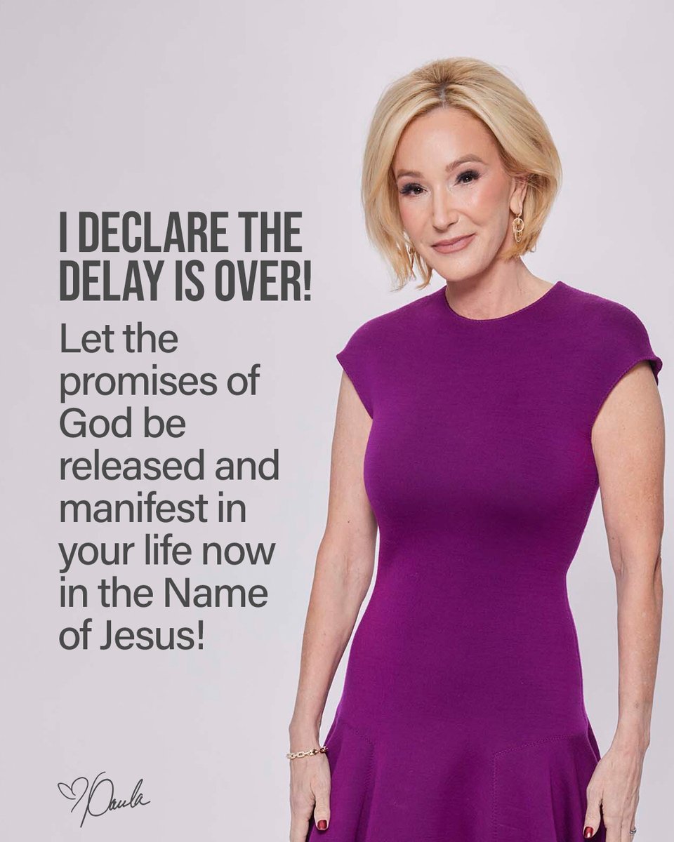 Paula_White's tweet photo. I declare the delay is over... God will give you a sudden breakthrough for His glory! Believe it! https://t.co/uTxAcrz0xV