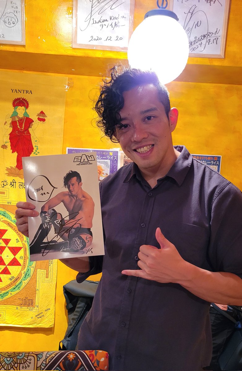 ochimusyagrind's tweet image. #2aw の #rasoi イベントに参加してきました。アットホームな雰囲気のなか、レスラーやファンの方々とじっくりお話しする機会をいただけて楽しかったです。ありがとうございました。ビリヤニもチキンも、イチジクとオートミールを添えたアイスも最高に美味しかったです。