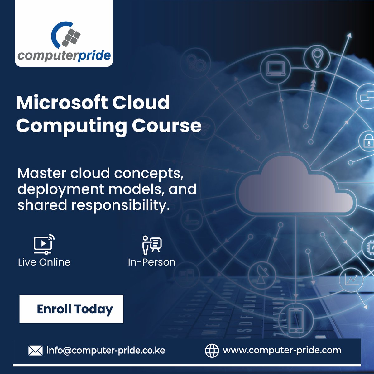 Computer_Pride's tweet image. Don't miss out on this opportunity to master Microsoft Azure and gain the in-demand cloud skills needed to succeed.
📞 +254 705 900 900/ +254 708 414 141 / +256 741 494 145
✉️ info@computer-pride.co.ke
✉️ uganda@computer-pride.co.ug
✉️ mombasa@computer-pride.co.ke
#microsoft