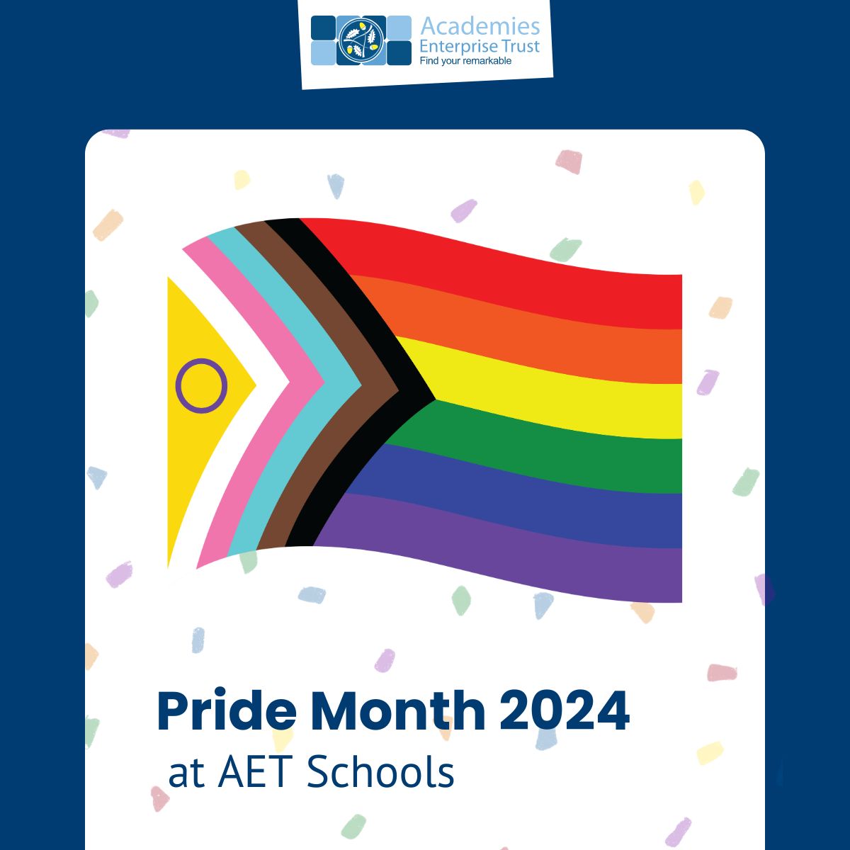 Across our network this Pride Month, we're going to be celebrating the diversity of our school communities, helping all of our LGBTQ+ students and staff to feel safe and be proud of who they are. 🏳️‍🌈🏳️‍⚧️

#Pride #PrideMonth #Pride2024
