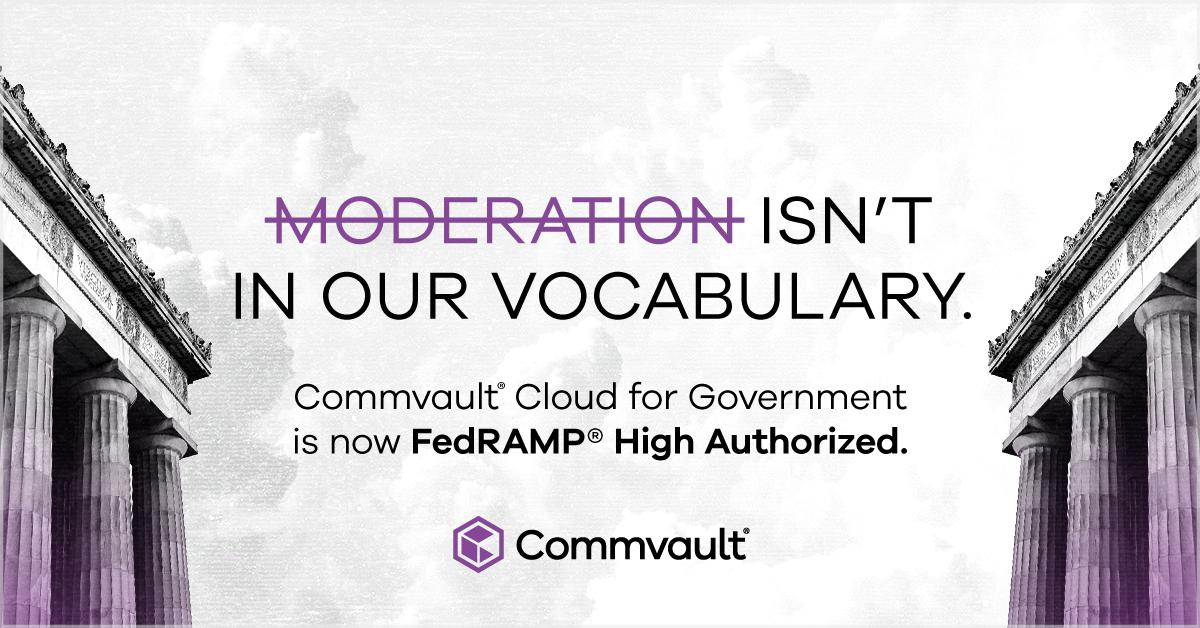 Old friends once told me, "When they go low, you go high" and I always thought that was good advice. Proud to announce that #CommvaultCloud for Government is officially FedRAMP High authorized. 🎊 . Dive into the details: ow.ly/g8XP30sCYLt