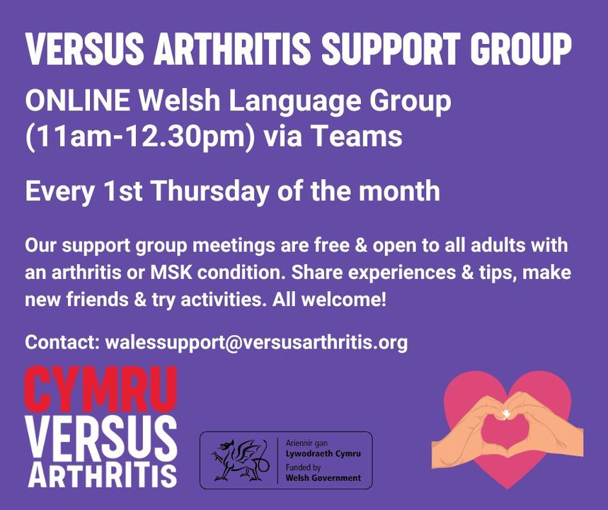 Arthritis UK Cymru tweet media