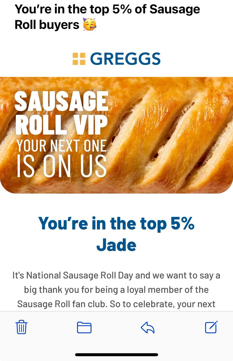What an achievement 👏 😂<a href="/GreggsOfficial/">Greggs</a>