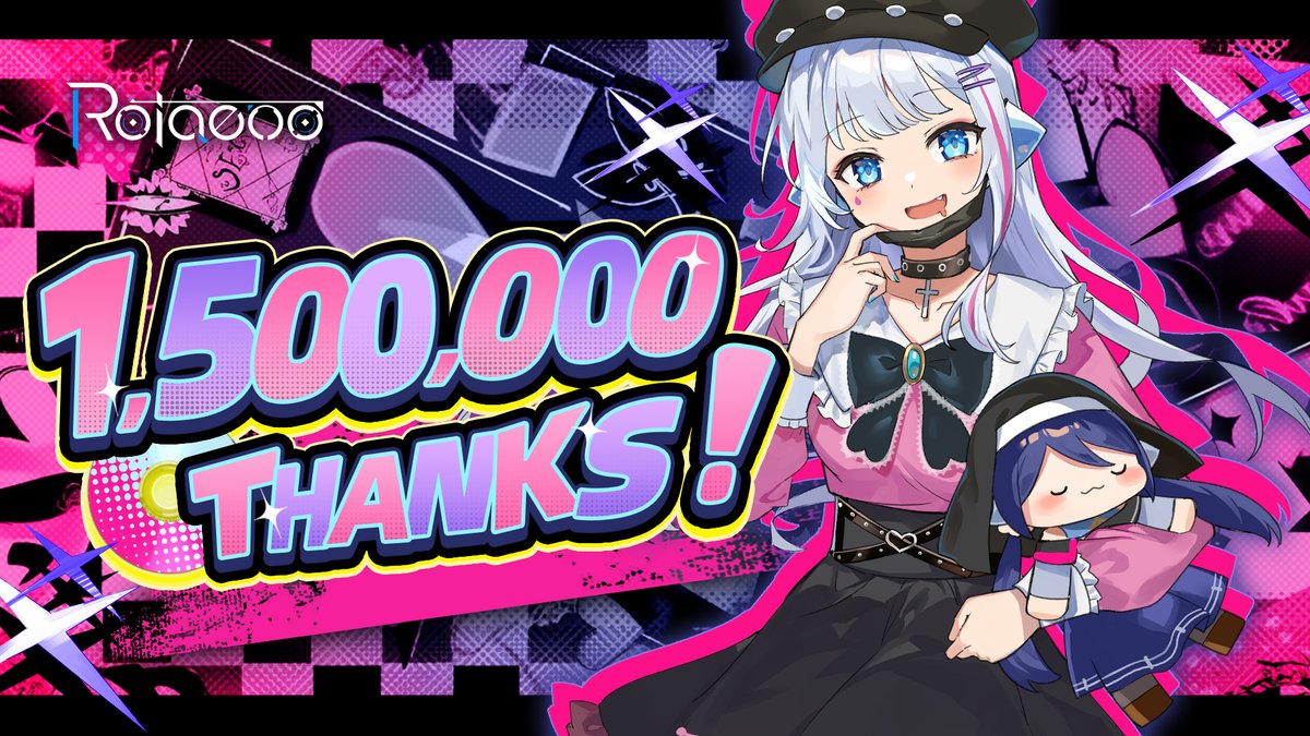 『Rotaeno』全プラットフォームで150万ダウンロード達成！

本当に夢にも思わなかった数字です…

実は、ほかにもたくさんコラボしたい曲やタイトルがありまして、ぜひ皆様にお届けできるよう励む所存です。

これからも、ご応援のほどよろしくお願いいたします。
#Rotaeno #ロテーノ