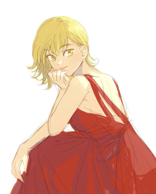 「dress looking to the side」 illustration images(Latest)