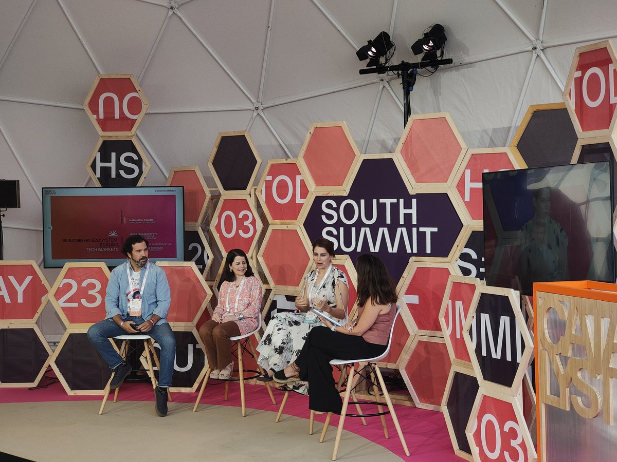 south_summit's tweet photo. #CatalystStage welcomes its first Fireside Chat of the day, "Building an Ecosystem: Scaling Tech Markets", featuring:
⭐Marta Elisa (Mandao).
⭐Inês Maria Aires (@ESNAlliance) ⭐Javier Fernández (Vangelis Tech Missions)
⭐María Jesús Coloma (@elmercurioec)
#SouthSummit24 https://t.co/7onMTavMXY