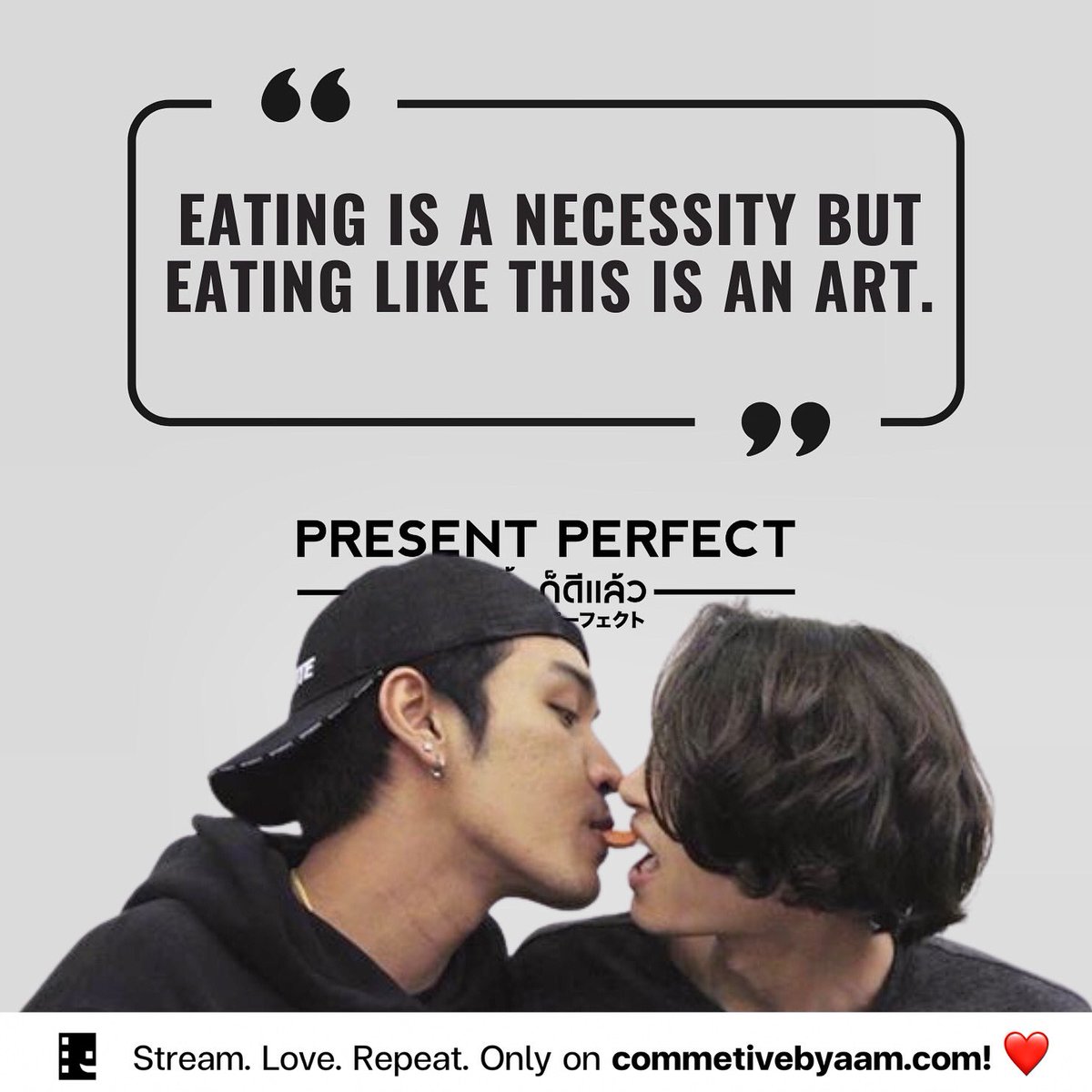 commetivebyaam's tweet image. #PresentPerfect #presentstillperfect #แค่นี้ก็ดีแล้ว 
🤩 commetivebyaam.com