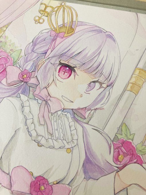 「heterochromia purple eyes」 illustration images(Latest)