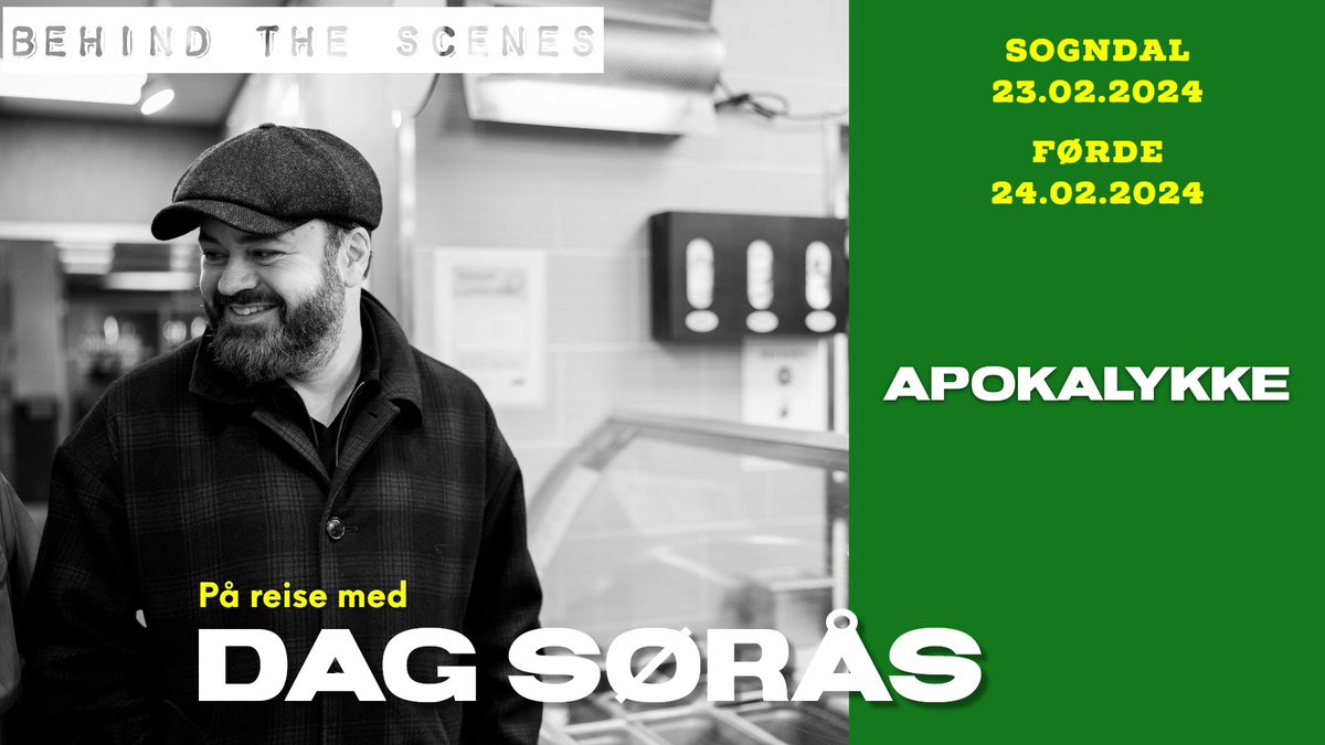 CiViX's tweet image. Dag Sørås og Espen Abrahamsen er forbanna på publikum i #Sogndal, men det ble likevel en særdeles artig tur. Etter en hard natt gikk turen videre til #Førde - og turneens kanskje minste sal. Se hvordan det gikk i episoden som du finner på #YouTube nå. @dagsoras