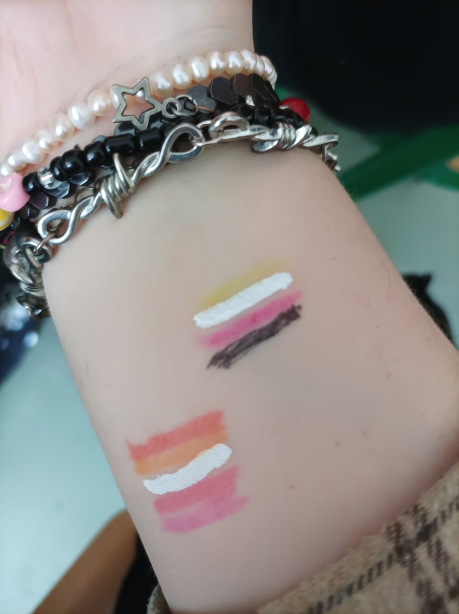 charcoal_live_'s tweet photo. ARM REVEAL???? CHARCOAL ARM REVEAL DROPPED????!!!!! 

I just had my art class and I drew little pride flags because it's pride month and I finally stopped caring about what others think:) I'm still in the closet but I don't want to hide so much anymore. Happy pride month 🏳️‍🌈🏳️‍🌈 https://t.co/D6vNZmqjU5