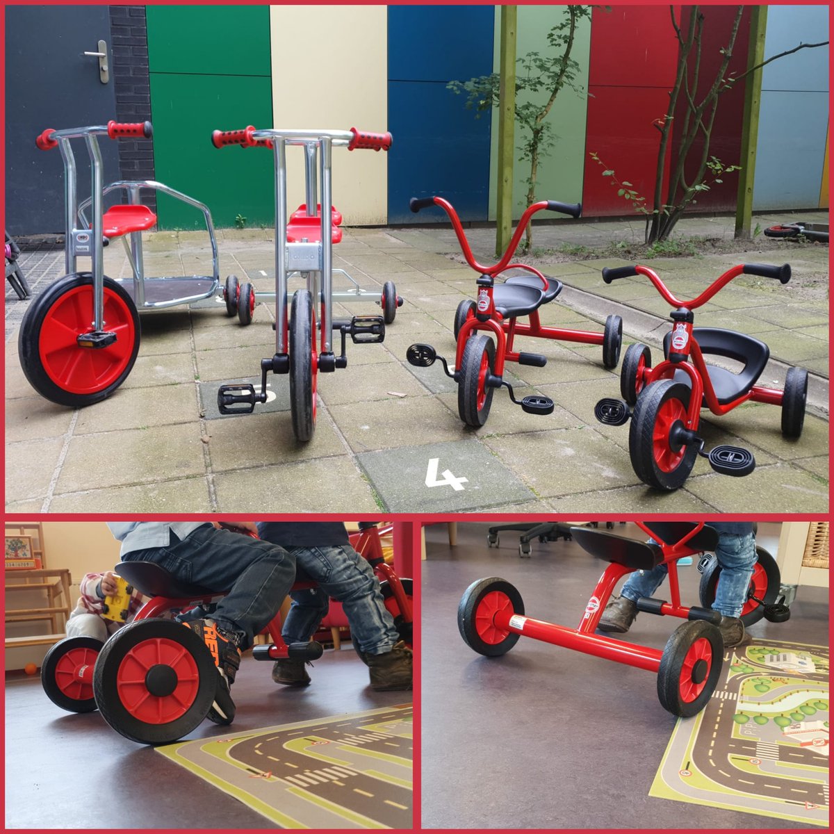 Dankzij een mooie bijdrage van Singelloop Leiden heeft Rosa Manus vier driewielers aangeschaft voor de kinderen die bij ons verblijven. Hierop kunnen ze heerlijk rijden in de binnentuin. Hartelijk dank Singelloop Leiden voor dit mooie gebaar!!