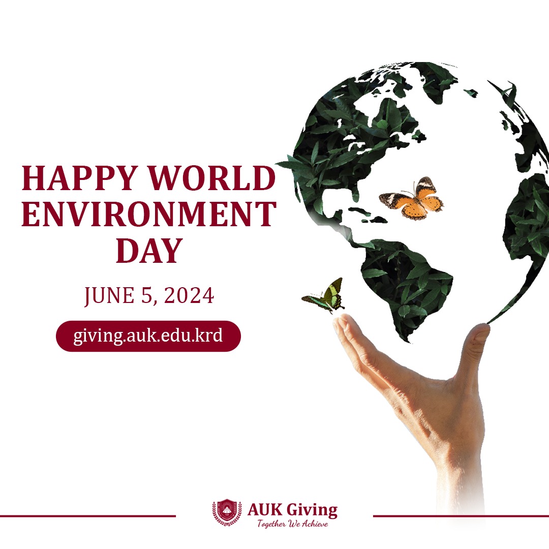aukgiving's tweet photo. Happy World Environment Day! At AUK Giving, we’re dedicated to creating a greener and more sustainable future. Let’s protect and preserve our planet for future generations.
#AUKGiving #AUKTogetherWeAchieve https://t.co/TkuE5g31bH