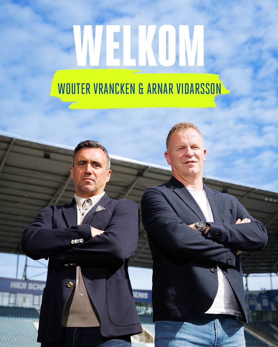 Wouter Vrancken en Arnar Vidarsson nemen sportieve roer in handen 🤝

MEER | bit.ly/vranckenvidars…