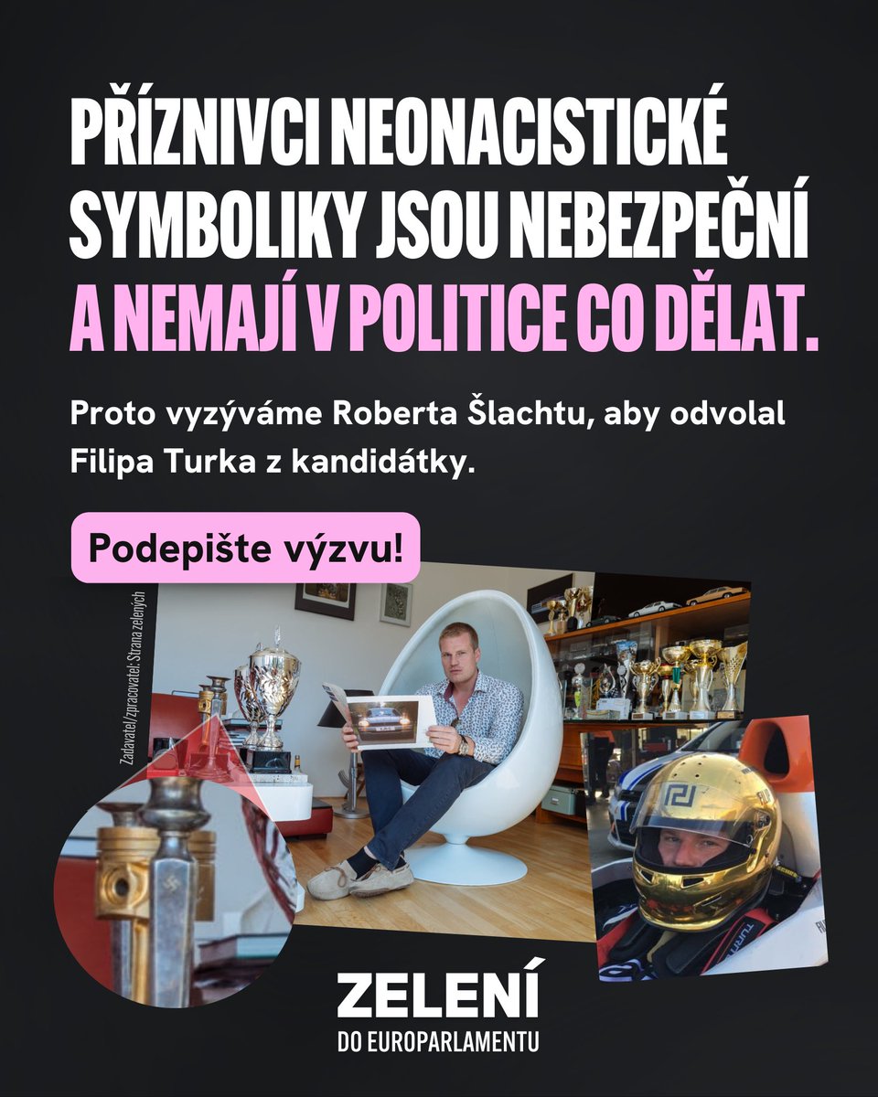 Tohle nepočká! Přidejte se podpisem k výzvě za odvolání Filipa Turka. Obracíme se jí na Roberta Šlachtu kvůli závažným zjištěním, týkajícím se lídra kandidátky Přísahy a Motoristů Filipa Turka. (1/5)

odvolejte-turka.webflow.io