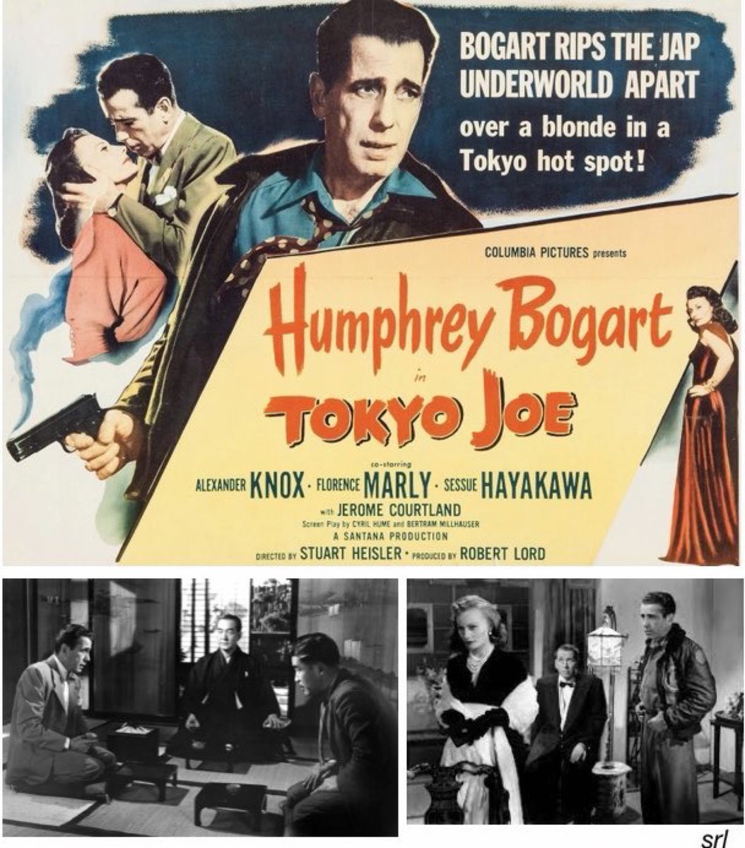 SaveRedlandLibr's tweet image. 11:05am TODAY on @TalkingPicsTV 

The 1949 #FilmNoir #Crime film🎥 “Tokyo Joe” directed by #StuartHeisler from a screenplay by #CyrilHume &amp;amp; #BertramMillhauser 

Based on #WalterDoniger’s adaptation of a story by #SteveFisher

🌟#HumphreyBogart #AlexanderKnox #FlorenceMarly