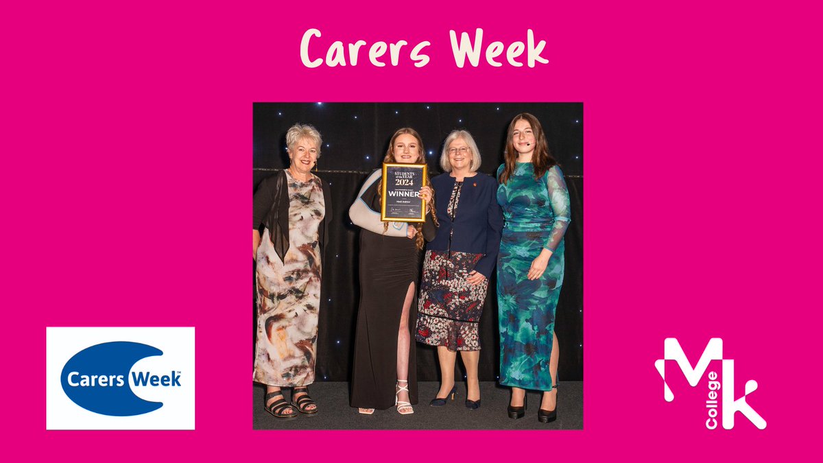 This week is Carers Week, and we want to celebrate our Student of the Year winner for health and social care, Madi Bulmer! We also want to recognise and appreciate all the amazing Carers out there - thank you for all that you do!  

#CarersWeek #HealthcareHeroes #ThankYouCarers