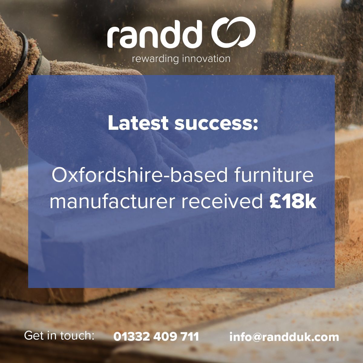 randduk's tweet photo. A bespoke furniture manufacturer in Oxfordshire has claimed £18k in R&amp;D tax credits!

Our experts are here to help you with your R&amp;D tax credits. Contact us today to start your claim: https://t.co/VtmgiXKkLH

#OxfordshireBusiness #TaxCredits #Research #Development https://t.co/Ow3Z45vlmE
