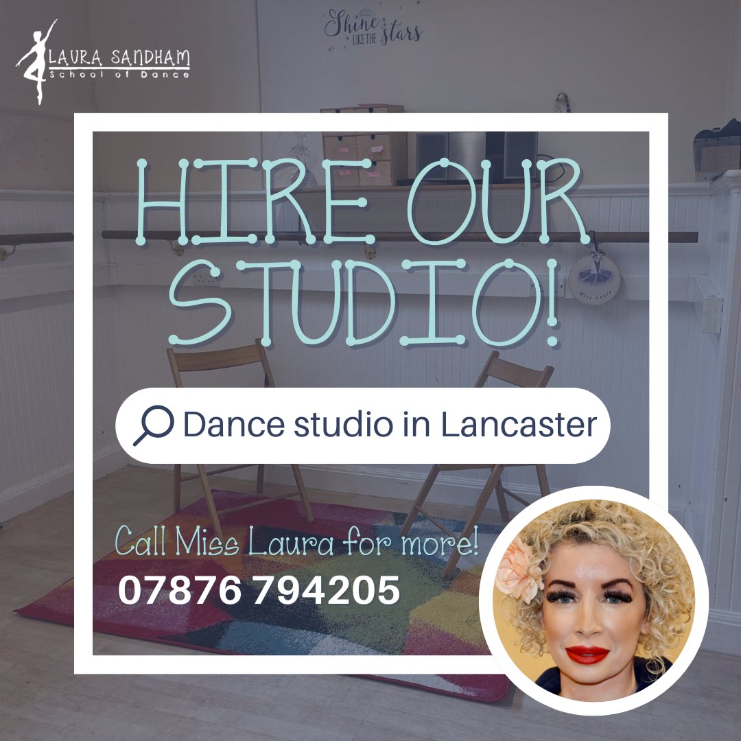 🌟Discover your ideal venue for hosting classes at Laura Sandham's dance studio! 🌟

Contact Miss Laura for details!
📞 07876 794205
-
#LauraSandhamSchoolOfDance #DanceClasses #Lancaster #StudioHire #VenueHire