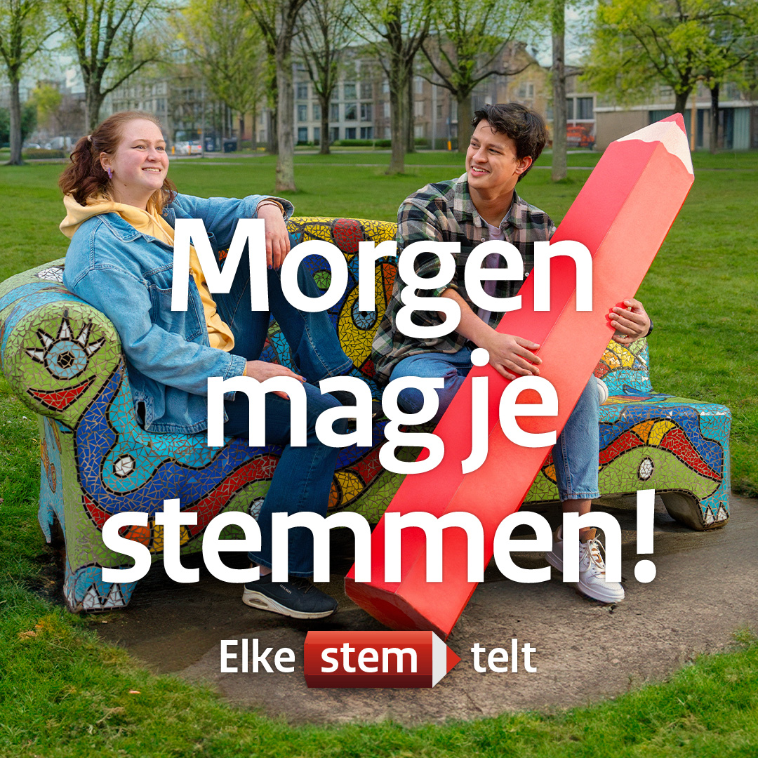 Donderdag 6 juni is de verkiezingen voor het Europees Parlement. Jij stemt toch ook? Leg je stempas en ID-bewijs alvast klaar! 📝

Meer weten? Ga naar: Elkestemtelt.nl