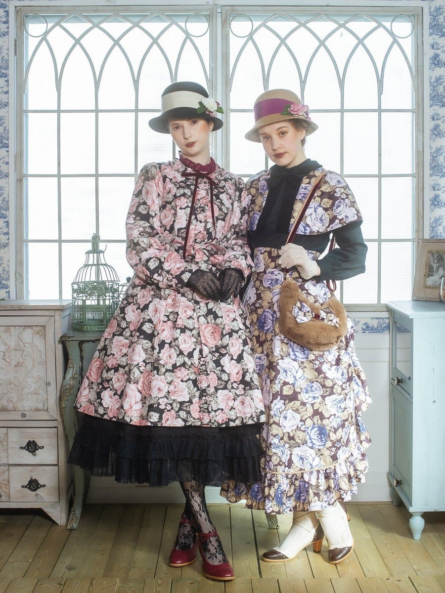 ヴィクトリアンメイデン 薔薇ゴブランタペストリー ハイウエストスカート Victorian maiden ローズゴブランフリルドレス ヴィクトリアンメイデン