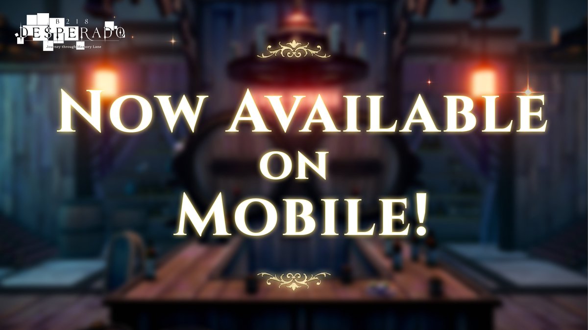 📢 Mobile app for DESPERADO B218 has been released!📢

DESPERADO B218 is now available on Google Play!🥳
(iOS will be available with future update)

Check the details on our announcement!👇😍
📍desperado-b218.ghost.io/202406051700_1/

#Web3Game #web3‌‌ #NFTsCommunity #NFTgame