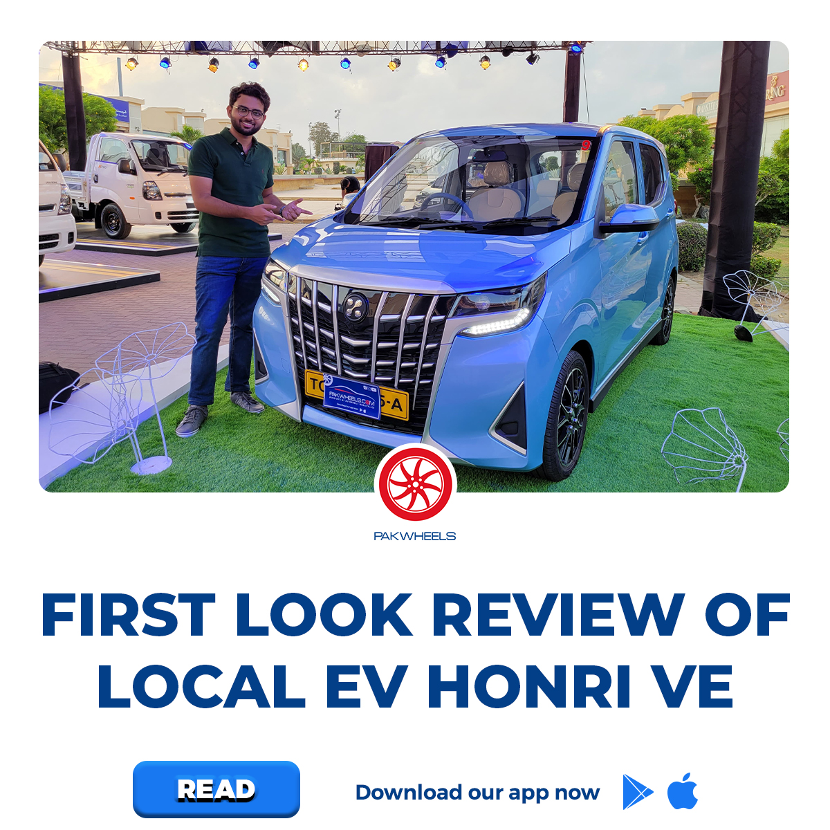 PakWheels's tweet photo. Dewan Motors, in collaboration with a Chinese brand, has developed Honri Ve, a locally manufactured electric hatchback in Pakistan.
Read the blog: https://t.co/ml4GbQC2yA
#PakWheels #PWBlog #HonriVe #Ev #Local #FirstLookReview https://t.co/CEPO1CnTMQ