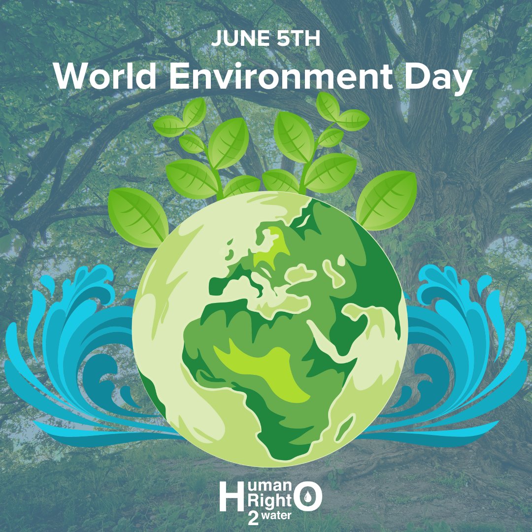 🌍💧#Journée mondiale de l'environnement Soulignons le #DH à un #environnement propre, sain et #durable et l'importance des #politiques de l'eau dans la protection de notre environnement. Plaidons pour le préservation de la planète !🌱💦#WaterConservation #Climate #PolicyMatters