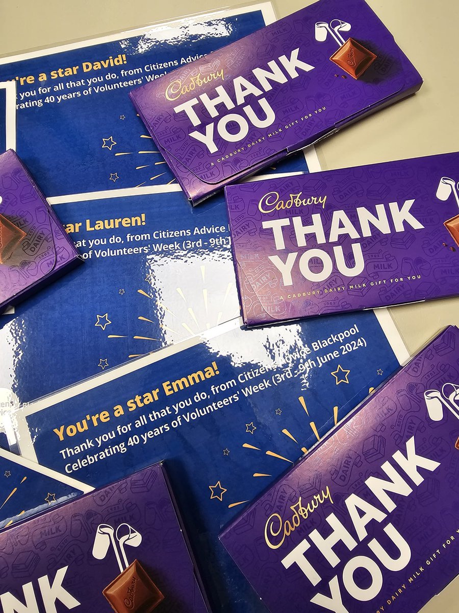 BlackpoolCAB's tweet photo. Our volunteers make such a huge contribution to our service, providing high quality advice to the people of Blackpool everyday. I know we thank them every week for the difference they make, but this week, here’s a great BIG THANK YOU!  You’re all amazing. #volunteersweek https://t.co/0pwQVF7A7l