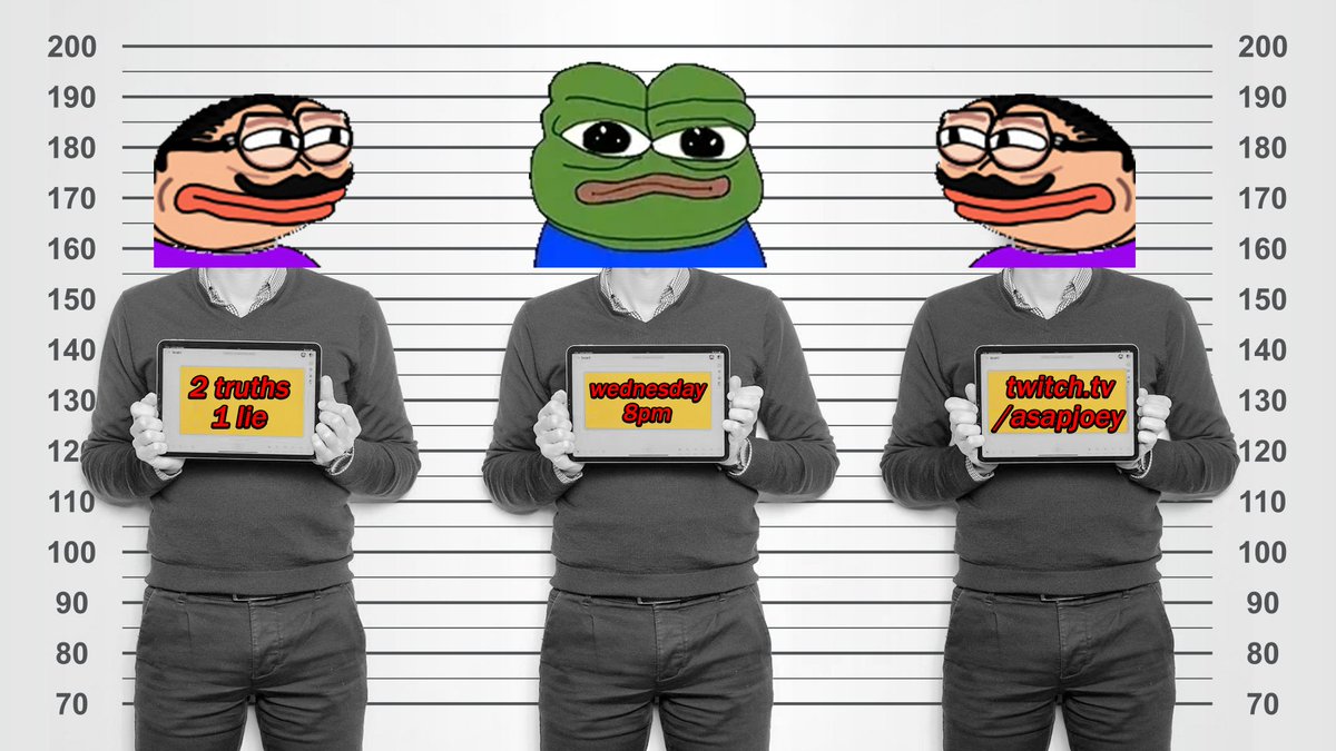 2 truths, 1 lie.

can you fool the twitch chat? live in 30 minutes