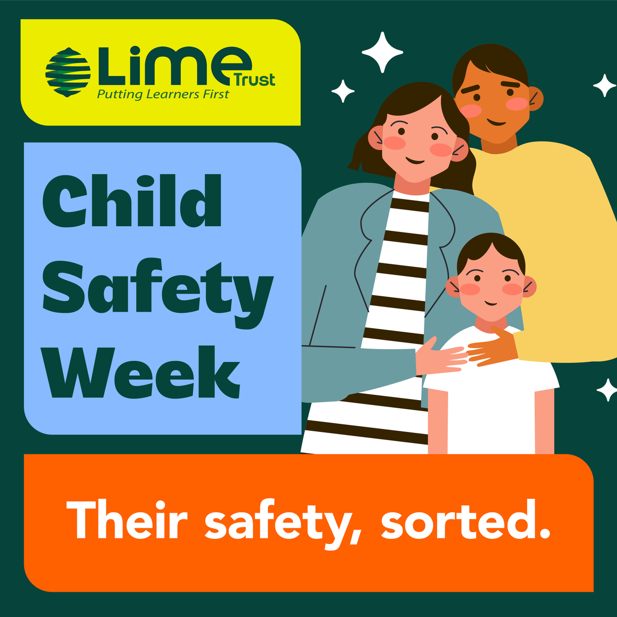 Lime_Trust's tweet photo. Safeguarding is at the heart of our Trust, and #ChildSafetyWeek reminds us that with just one small change, we can stop a serious accident from happening.

Get involved or learn more: https://t.co/Fys99njGov https://t.co/iRNbk5Z2DJ