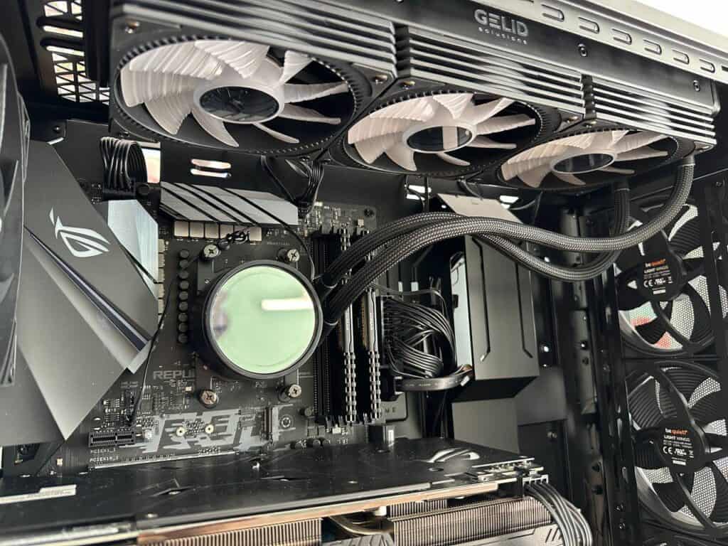 Gelid_Solutions's tweet photo. "BEST IN CLASS FOR PRICE/PERFORMANCE" from TechGaming Award for GELID AIO360 water cooling🏆

The GELID liquid 360 offers great value for money with decent cooling performance, beautiful RGB lighting and average noise production. 

Learn more👇
https://t.co/3v1NTb4Lab

#gelid #gelidsolutions #gamer #gaming #watercooling #techgaming #pcbuild #pc