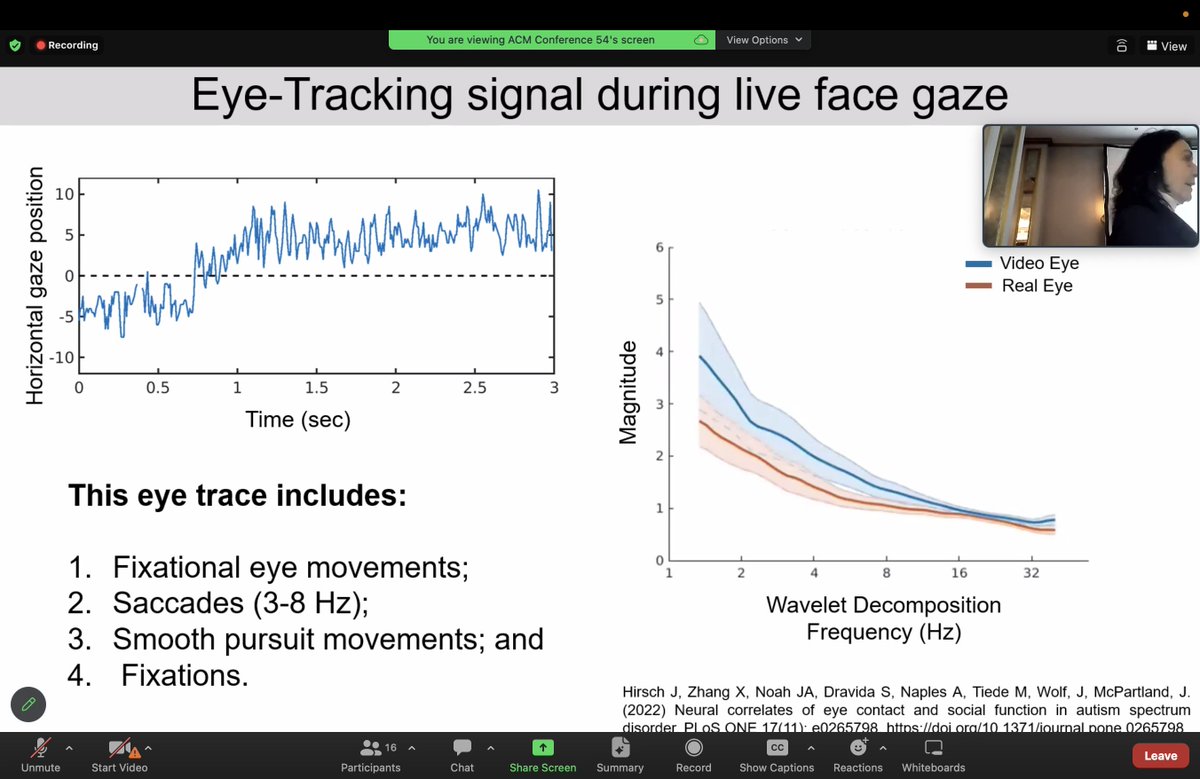 Kicking off the Day 2 of <a href="/ETRA_conference/">ETRA</a> 2024 with the keynote by Prof. Joy Hirsch from Yale University <a href="/YaleMed/">Yale School of Medicine</a>. In her speech, she discusses "Eye Movements During Live Face-to-Face Interactions: A social Information Processing Stage"
#ETRA2024 #Glasgow