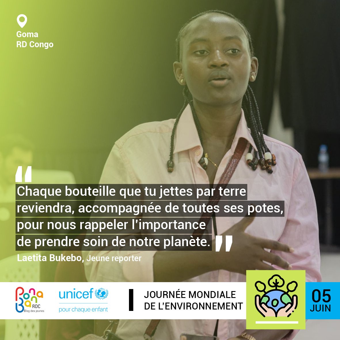 Agissons MAINTENANT !!! Journeemondialedelenvironnement2024 #PourLaNature #Jeunesseengagee