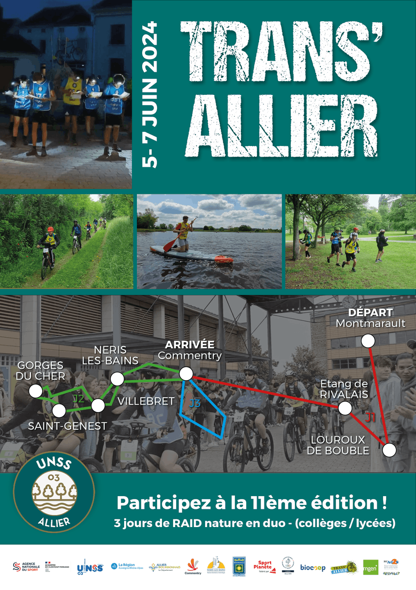 CollegeCluzel03's tweet photo. Le #TransAllier organisé par @unss_03 était de passage au collège ce mercredi matin ! Une centaine de coureurs ont traversé la cour dans un cortège de collégiens venus les encourager !
@DSDEN_03 @acclermont @Allierdpt @BenmiloudKarim @claude_riboulet https://t.co/2hFvlEFTK1