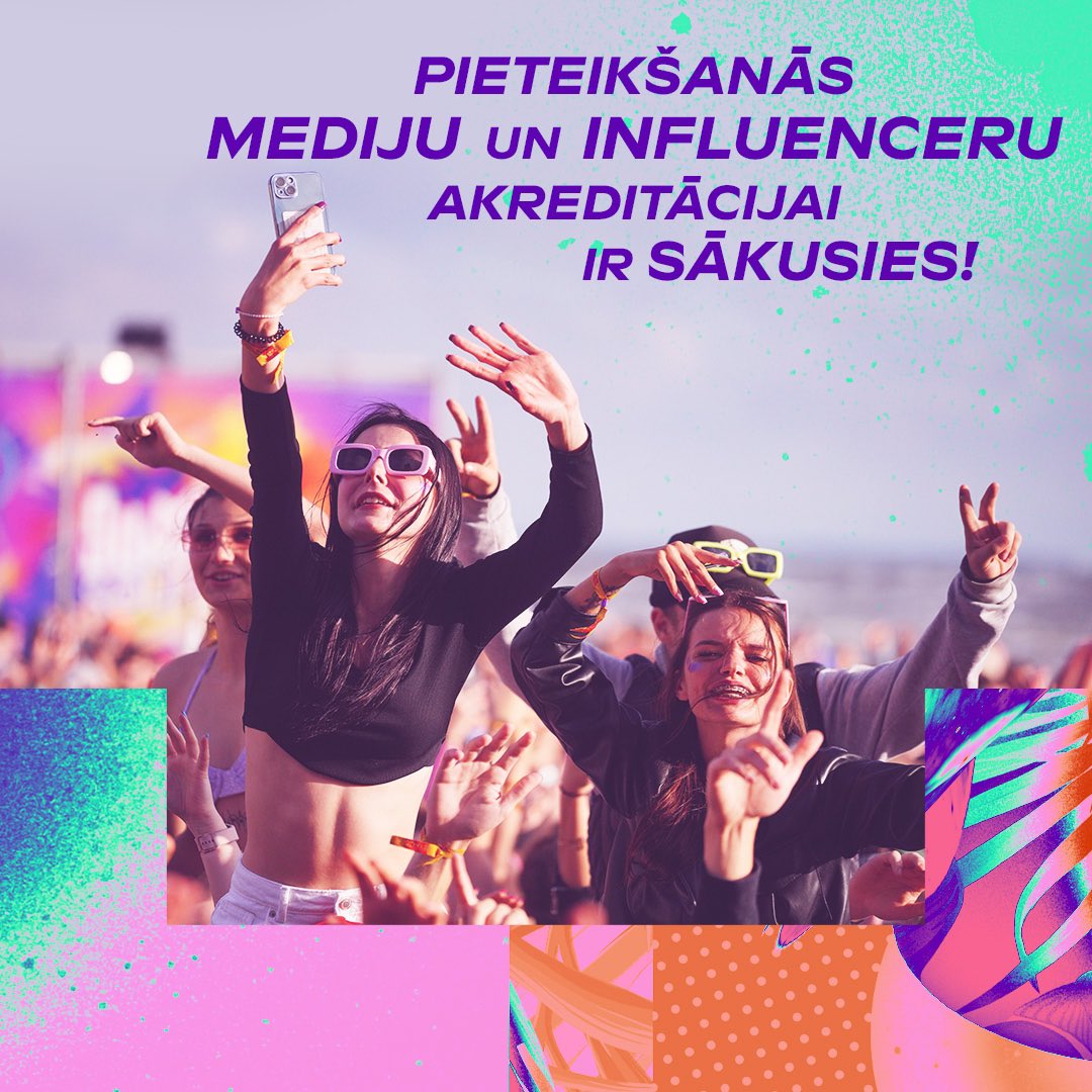 Saturs IR karalis! 💪🏻 
Mediju un soctīklu satura veidotāju pieteikšanās ir atvērta! 📸📱
🔗 ej.uz/SS24medijuakre…
Pieteikšanās līdz 1.07.