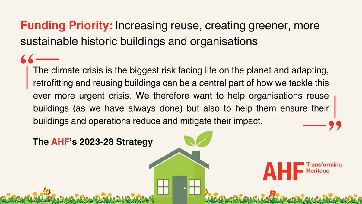 ArchHFund's tweet photo. It’s #WorldEnvironmentDay! 🌍

As set out in our Strategy 2023-28, one of our funding priorities is to increase reuse and create greener, more sustainable historic buildings and organisations. 🌱🏡

Discover more:
👉 https://t.co/Aj0ynHrkrZ https://t.co/Qt53O8YIrp