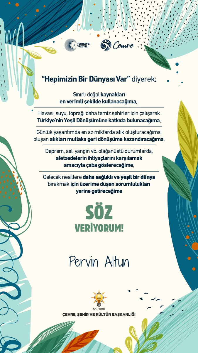 Pervinnaltun's tweet photo. #HepimizinBirDünyasıVar
#SözVeriyorum https://t.co/3Xlnh1VotP